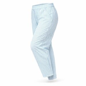 Lands End Womens 20W Blue‎ White Striped Seersucker Mid Rise Ankle Pants Stretch
